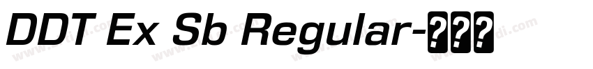 DDT Ex Sb Regular字体转换